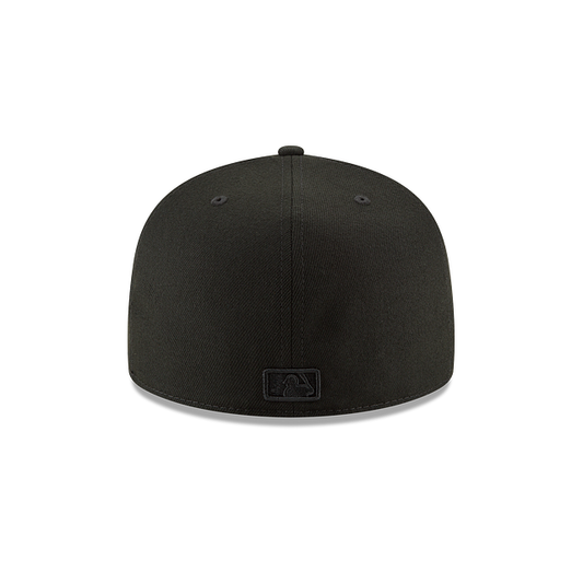 MEN'S TORONTO BLUE JAYS 5950 FITTED BLACK ON BLACK HAT