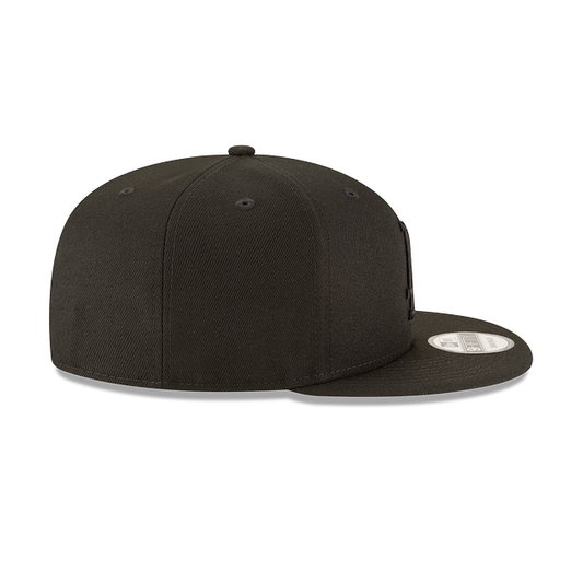 9FIFTY LOS ANGELES DODGERS ALL BLACK BASIC SNAPBACK HAT