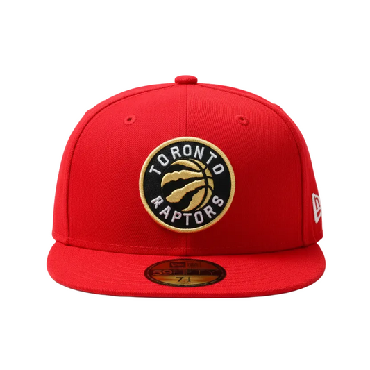 MEN'S TORONTO RAPTORS 5950 FITTED RED/GOLD LOGO ON RED