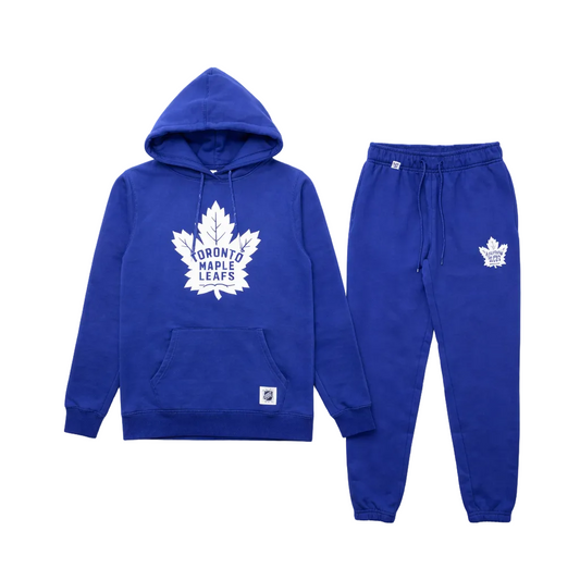 NHL MEN'S TORONTO MAPLE LEAFS PULLOVER HOODIE TRACKSET (ROYAL BLUE)