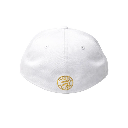 MEN'S TORONTO RAPTORS 5950 FITTED RED/GOLD LOGO ON WHITE
