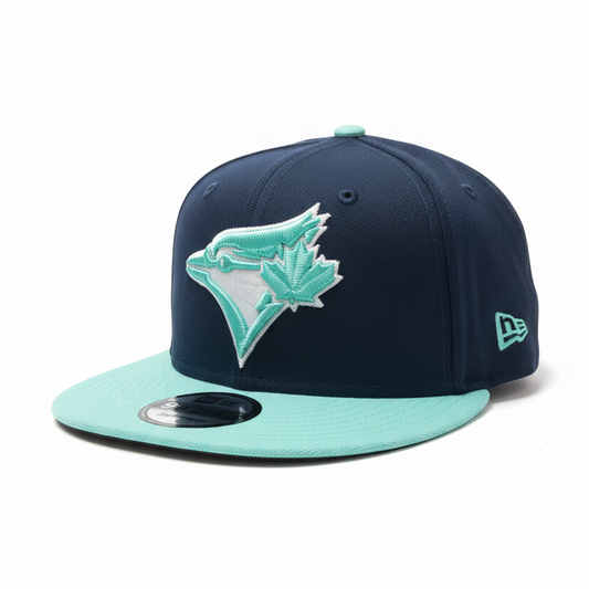 9FIFTY NEW ERA MLB TORONTO BLUE JAYS NAVY BLUE & TEAL SNAPBACK HAT
