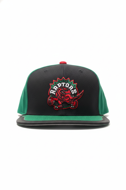 TORONTO RAPTORS OLD LOGO GREEN WITH BLACK SNAPBACK HAT