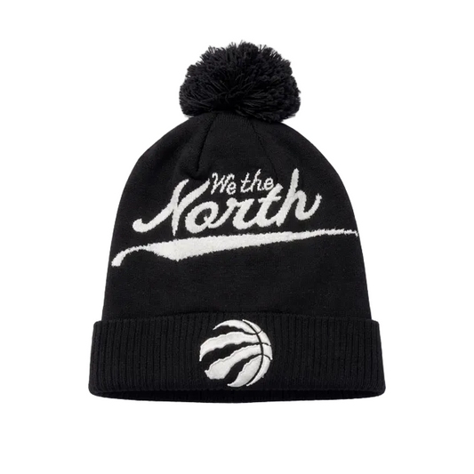 MITCHELL & NESS NBA TORONTO RAPTORS WE THE NORTH BLACK/SILVER TOUQUE
