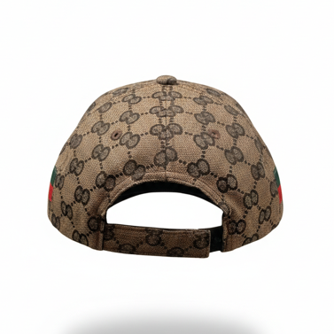 KAVALI MEN'S DESIGNER BROWN ADJUSTABLE VELCRO CAP