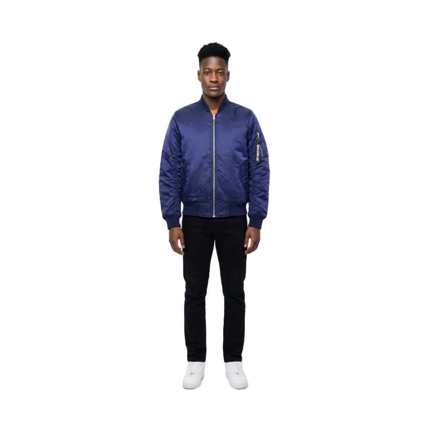 BLEECKER & MERCER MEN'S BASIC BOMBER JACKET (NAVY)