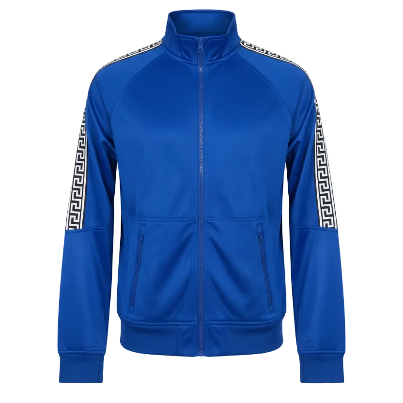 ZERO CALVIN MEN'S ZIP-UP TRACK JACKET (ROYAL BLUE)