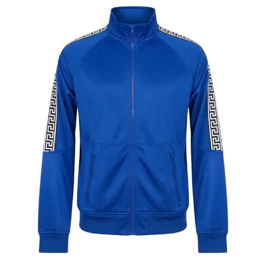 ZERO CALVIN MEN'S ZIP-UP TRACK JACKET (ROYAL BLUE)