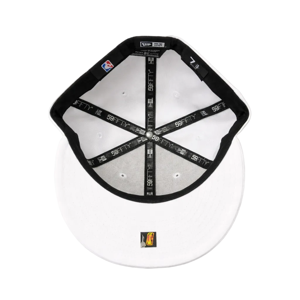 MEN'S TORONTO RAPTORS 5950 FITTED RED/GOLD LOGO ON WHITE