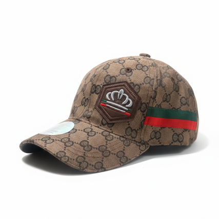 KAVALI MEN'S DESIGNER BROWN ADJUSTABLE VELCRO CAP