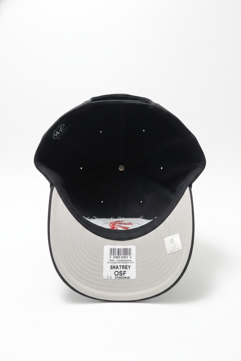 MEN'S '47 NBA TORONTO RAPTORS RED ON BLACK CAP