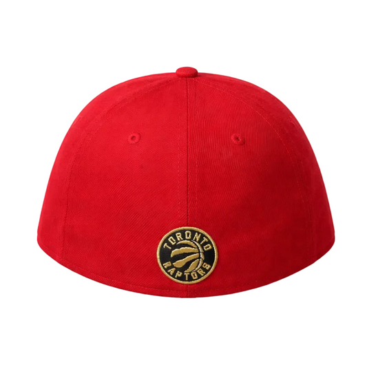 MEN'S TORONTO RAPTORS 5950 FITTED RED/GOLD LOGO ON RED