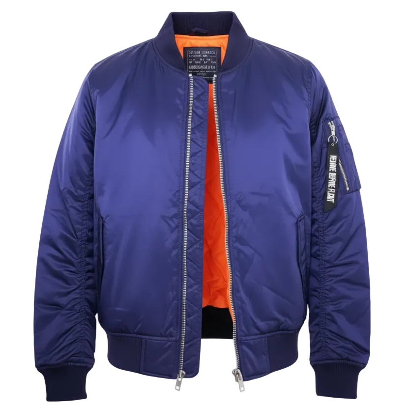 BLEECKER & MERCER MEN'S BASIC BOMBER JACKET (NAVY)
