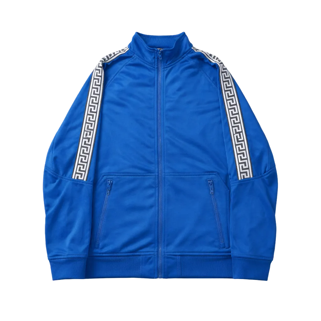 ZERO CALVIN MEN'S ZIP-UP TRACK JACKET (ROYAL BLUE)