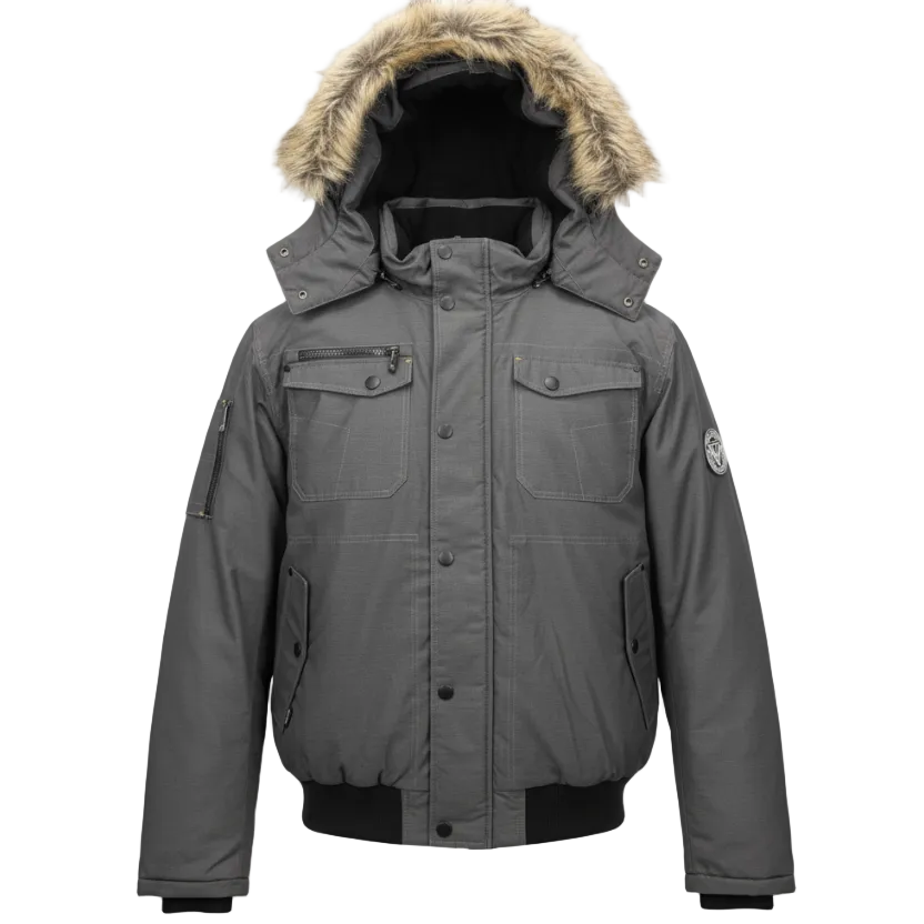 KOLDTEK MEN'S BOMBER WINTER JACKET (GREY)