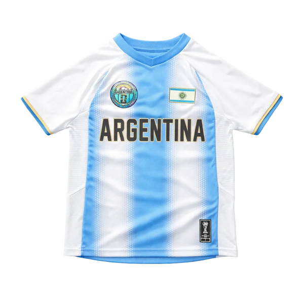 KIDS FIFA WORLD CUP 2026 ARGENTINA NATIONAL TEAM SKY BLUE/WHITE SOCCER JERSEY