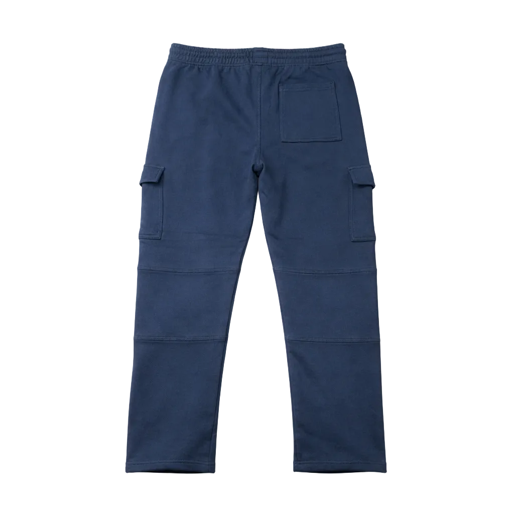 AGILE MEN'S CARGO FLEECE JOGGERS (NAVY BLUE)