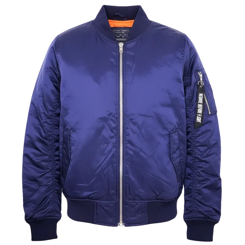 BLEECKER & MERCER MEN'S BASIC BOMBER JACKET (NAVY)