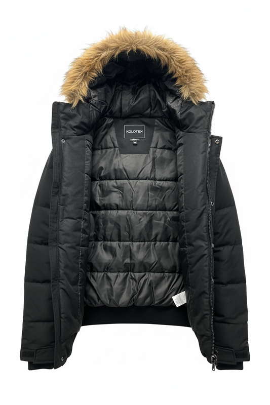 KOLDTEK MEN'S BOMBER WINTER JACKET (BLACK)