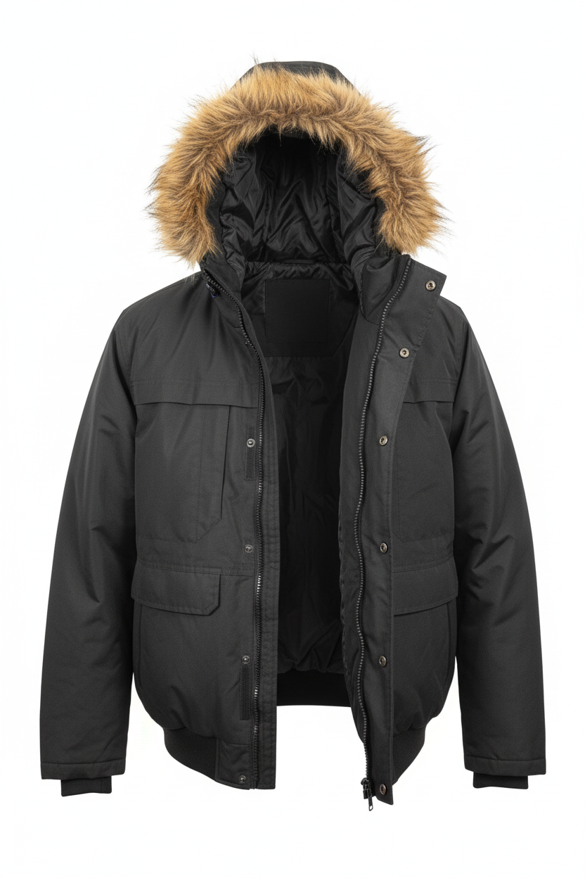 KOLDTEK MEN'S BOMBER WINTER JACKET (BLACK)