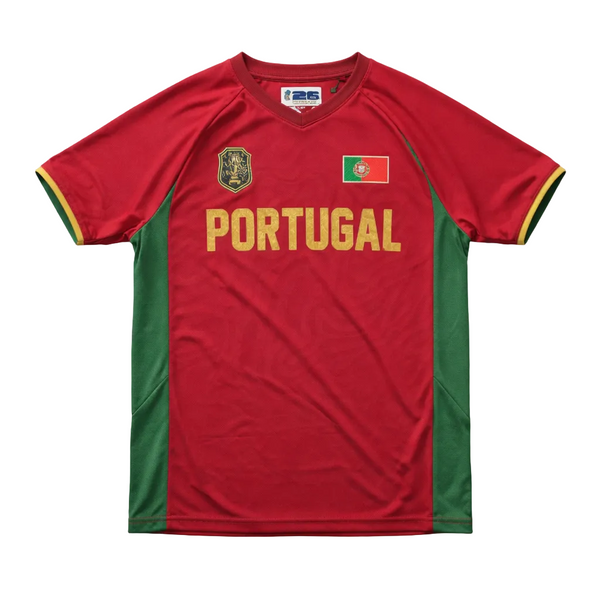 FIFA WORLD CUP 2026 PORTUGAL NATIONAL TEAM UNISEX ADULT MAROON RED SOCCER JERSEY