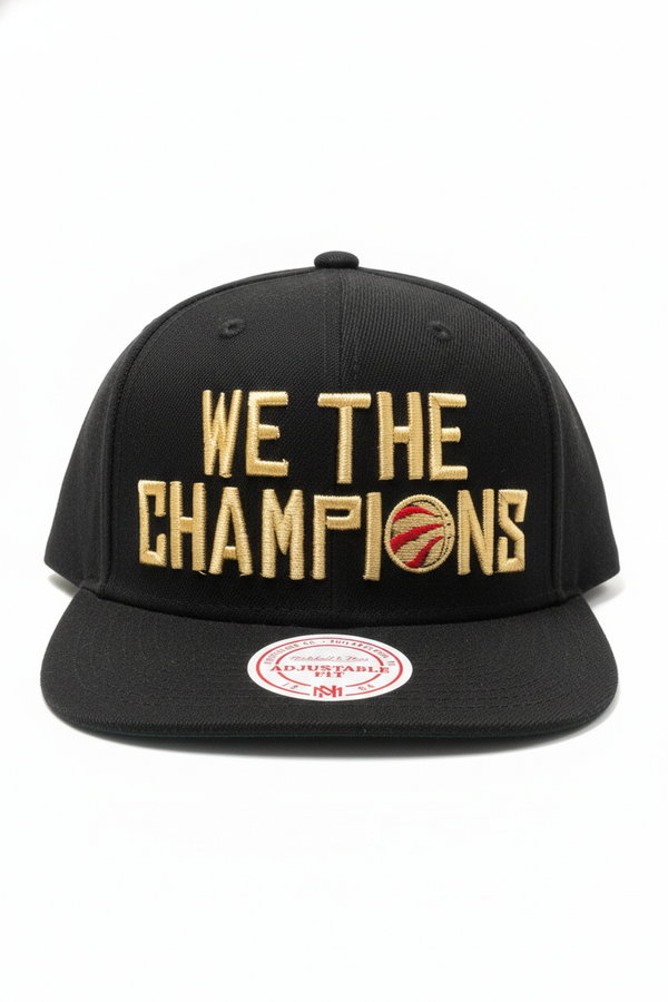 NEW ERA 9FIFTY NBA 2019 WE THE CHAMPIONS TORONTO RAPTORS BLACK/GOLD SNAPBACK HAT