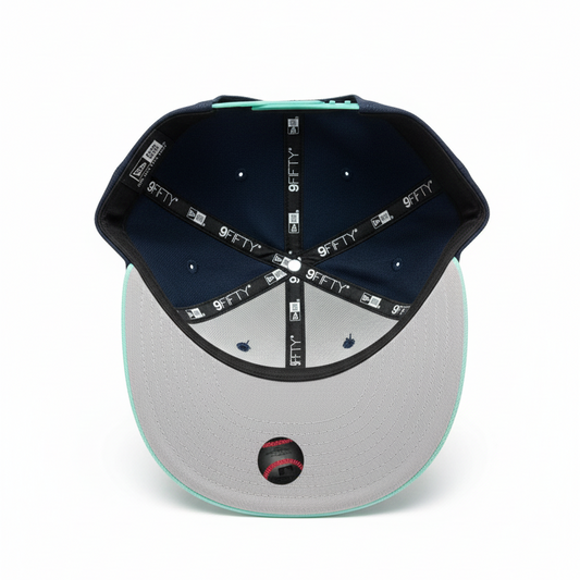 9FIFTY NEW ERA MLB TORONTO BLUE JAYS NAVY BLUE & TEAL SNAPBACK HAT