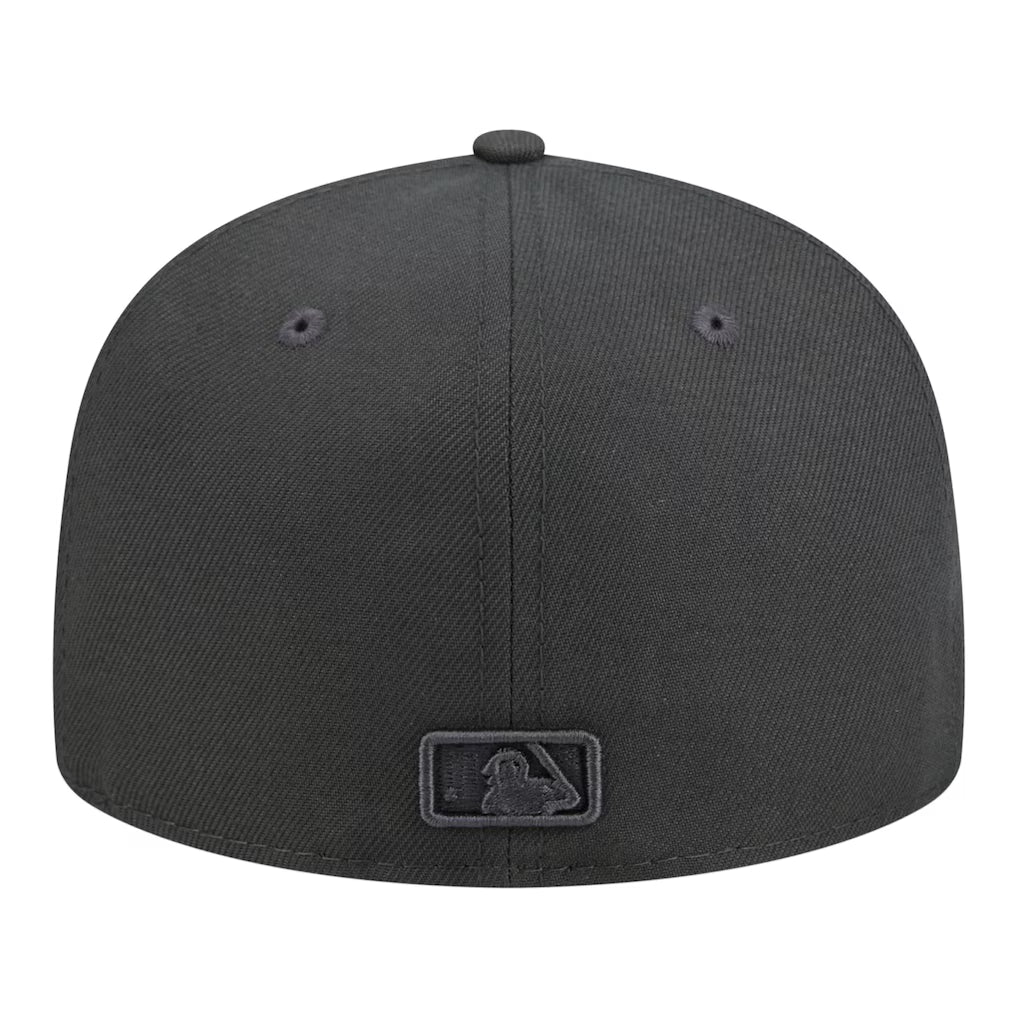 59FIFTY MEN'S NEW ERA MLB DETROIT TIGERS CHARCOAL GREY FITTED HAT