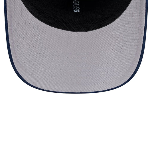9SEVENTY MEN'S NEW ERA NFL DALLAS COWBOYS NAVY BLUE ADVENTURE PATCHED STRETCH-SNAP ADJUSTABLE HAT