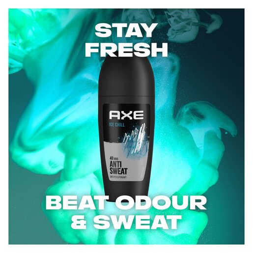 AXE ICE CHILL MEN DRY ANTI-PERSPIRANT ROLL ON 50ml 48 HOUR PROTECTION