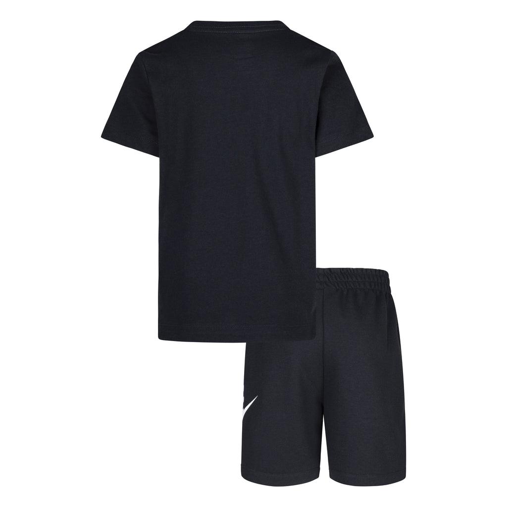 NIKE KIDS CLUB T-SHIRT & SHORTS SET (BLACK SIZE 4-7Y)