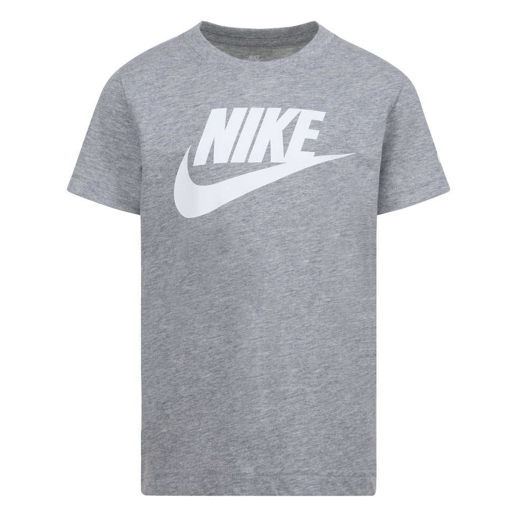 NIKE KIDS' SHORT SLEEVES FUTURA TEE (GREY/WHITE SIZE 4-7Y)