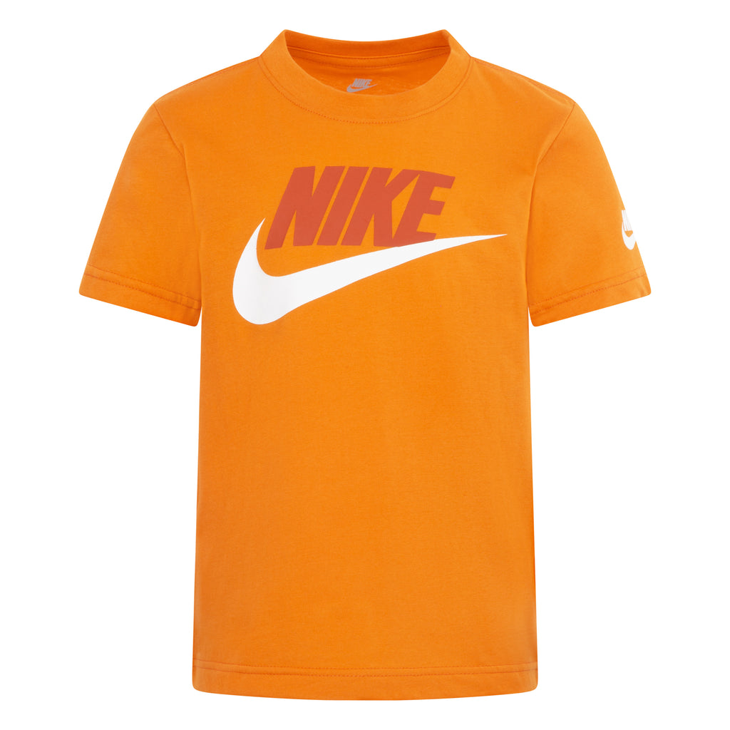 NIKE KIDS' SHORT SLEEVES FUTURA TEE (ORANGE SIZE 4-7Y)