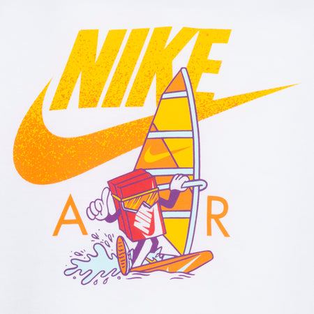 NIKE AIR KIDS' WINDSURFING SHORT SLEEVES T-SHIRT (WHITE SIZE 4-7Y)