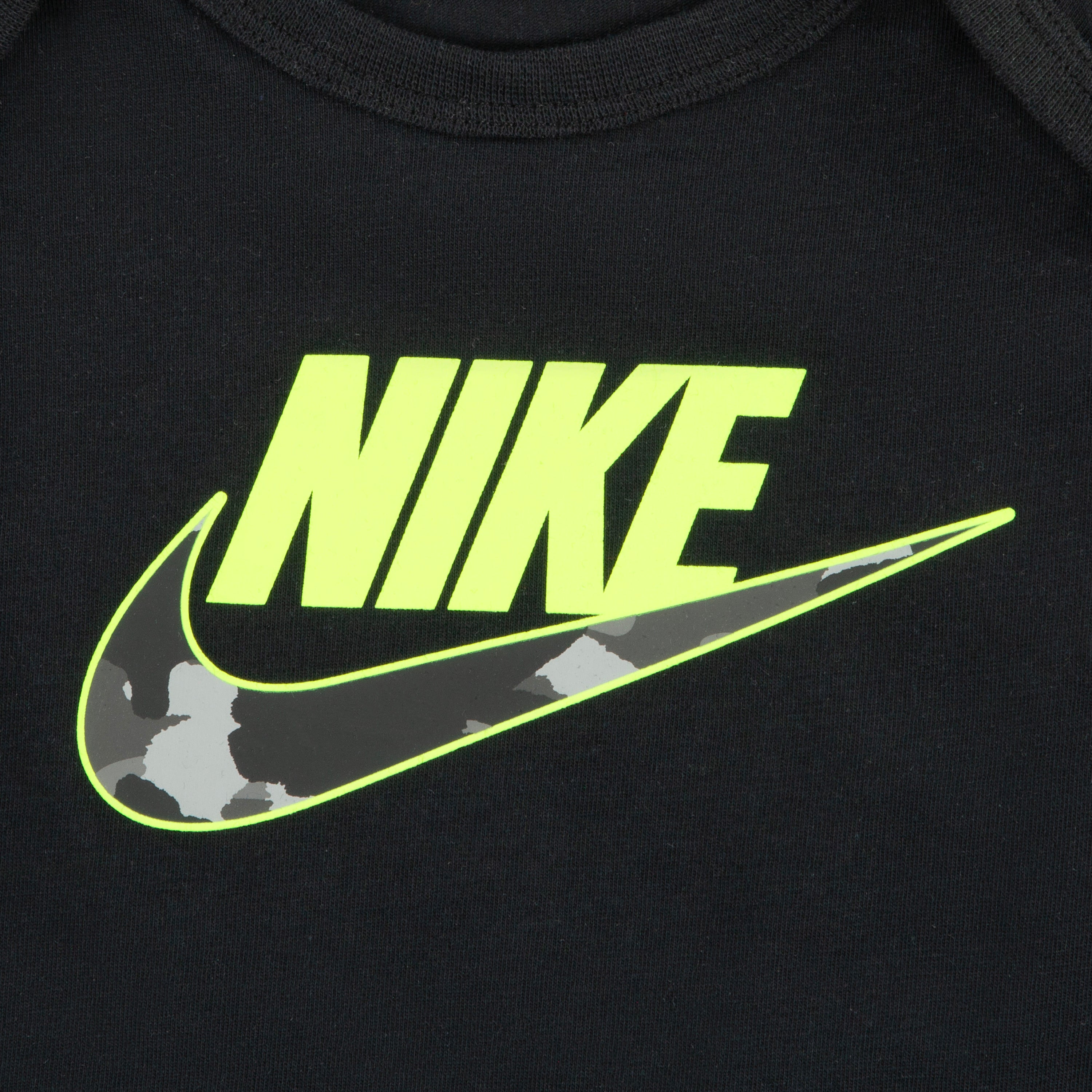 NIKE INFANTS 3-PIECE PANTS SET (GREY/BLACK SIZE 0-9M)