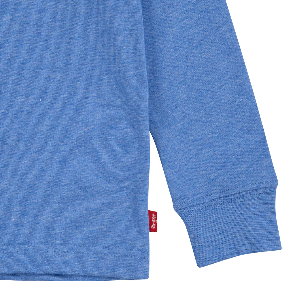 LEVI'S TODDLER KIDS ULTRAMARINE LONG SLEEVE T-SHIRT & DENIM JEANS SET (BLUE SIZE 2T-4T)