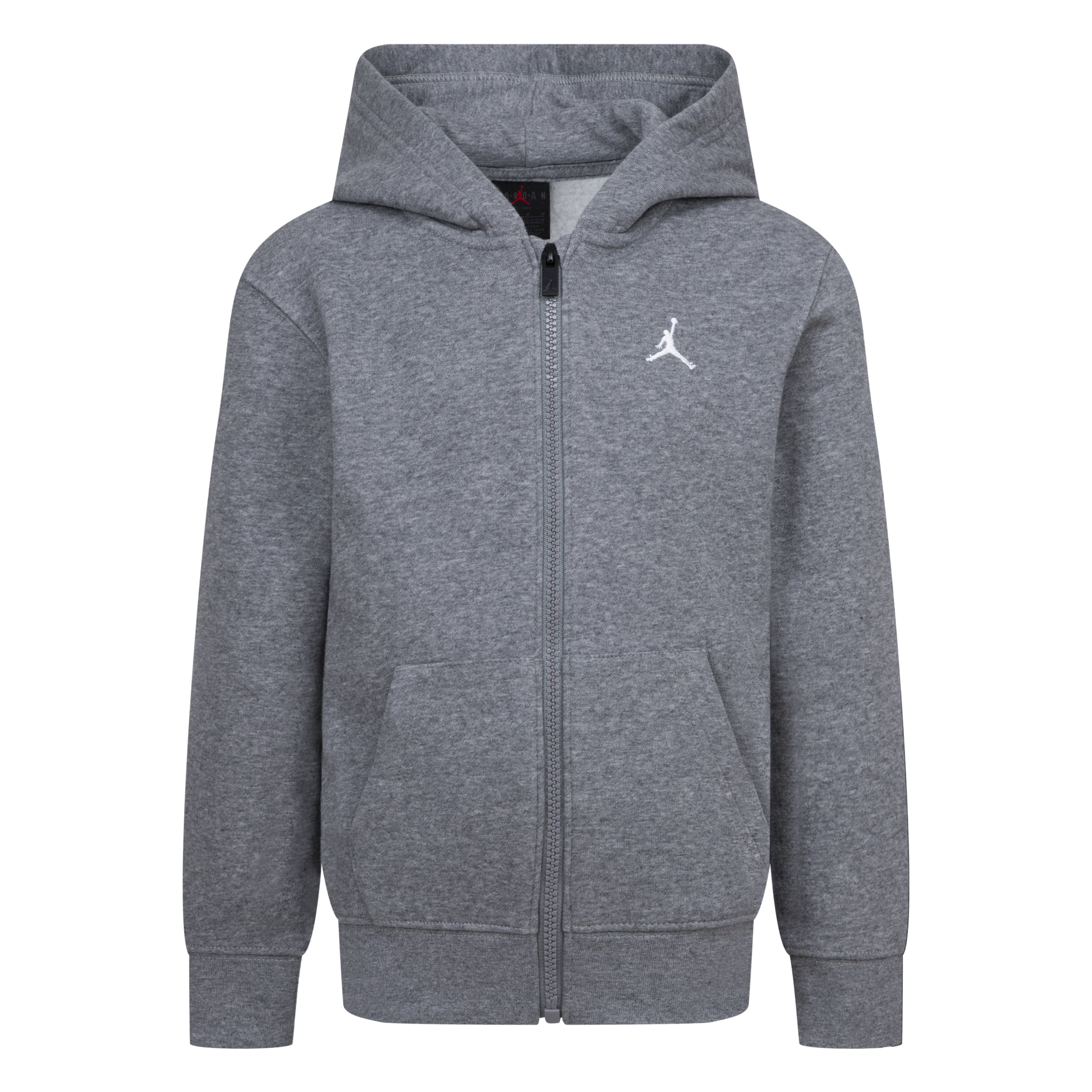 JORDAN KIDS MJ BROOKLYN FLEECE ZIP-UP HOODIE (GREY SIZE 4-7Y)