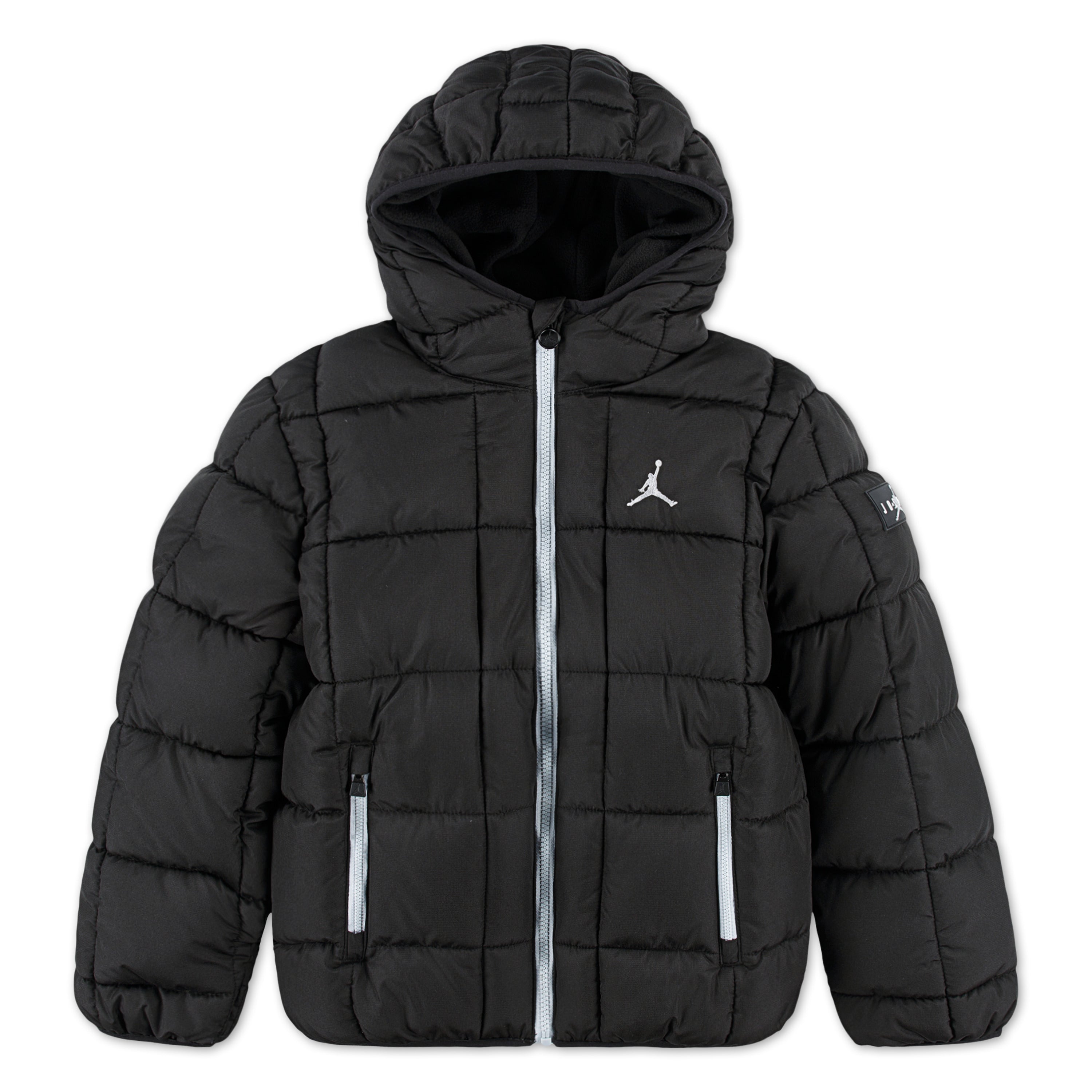 JORDAN ESSENTIAL BOYS MIDWEIGHT BLACK PUFFER JACKET (SIZE 4-7 YEARS)