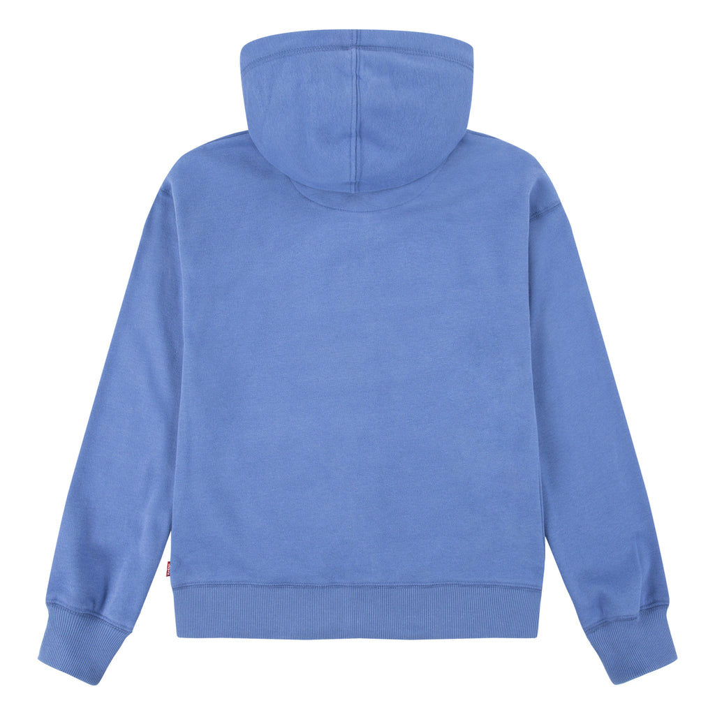 LEVI'S KIDS POSTER LOGO ZIP-UP BLUE HOODIE (YOUTH SIZE S-XL)