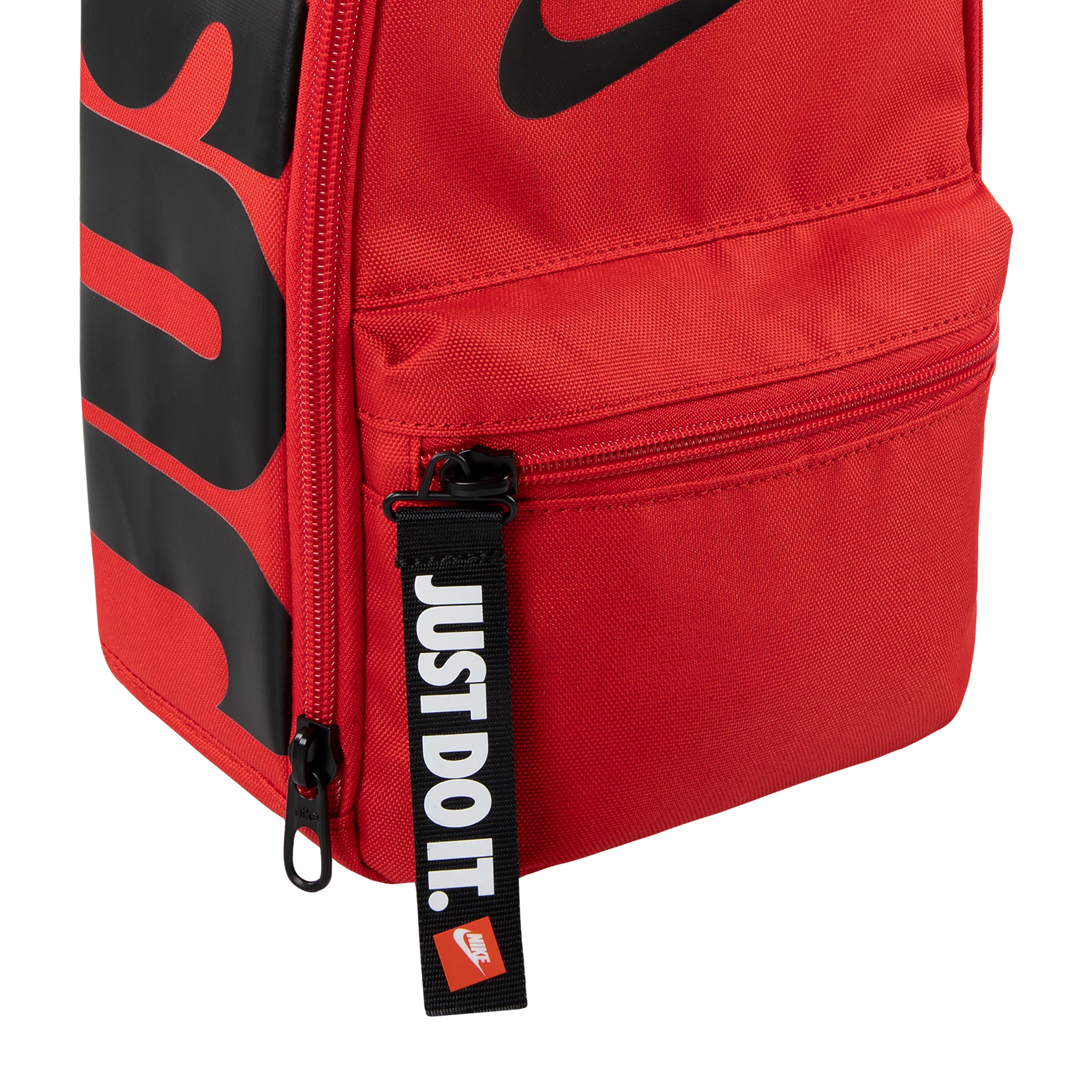 NIKE KIDS ZIP PULL UNIVERSITY RED & BLACK LUNCH BAG