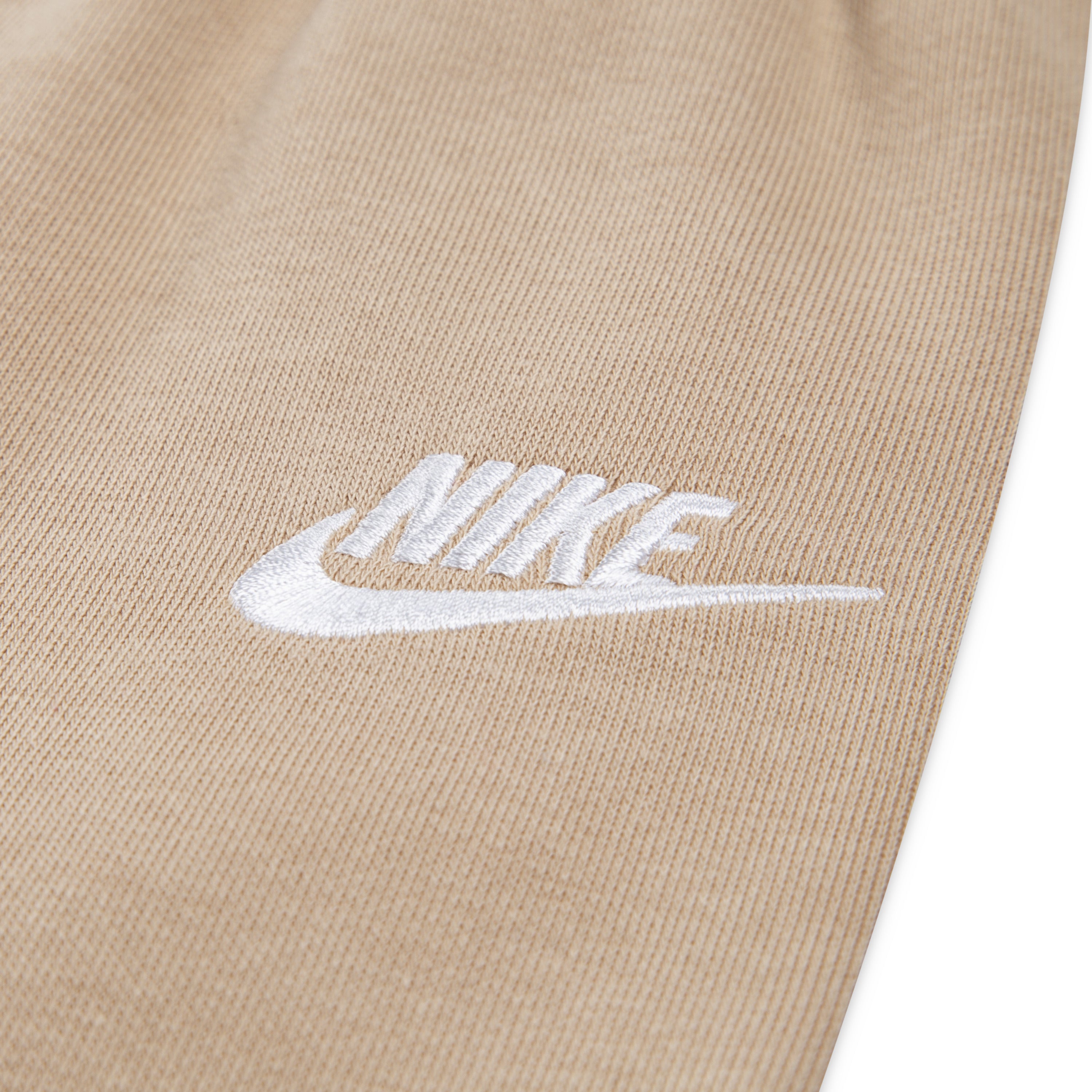 NIKE GIRLS' WIDE LEG CLUB FLEECE BEIGE TRACK SET (SIZE 4-6X)