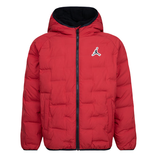 JORDAN YOUTH KIDS RED WELDER PUFFER JACKET (YOUTH SIZE S-XL)