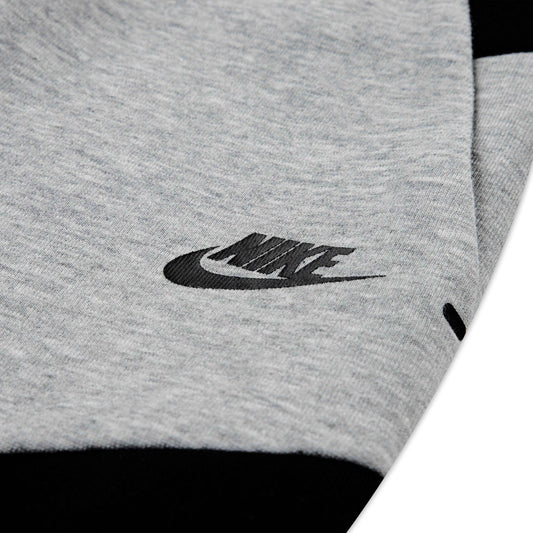 NIKE SPORTSWEAR TODDLERS' TECH FLEECE FULL ZIP BLACK & GREY HOODIE & JOGGER SET (SIZE 2T-4T)