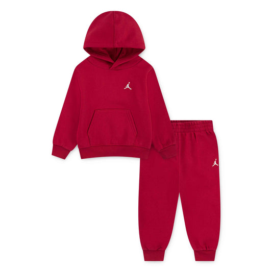 JORDAN TODDLER BOYS' MJ BROOKLYN FLEECE 2-PIECE RED HOODIE & JOGGER SET (SIZE 2T-4T)