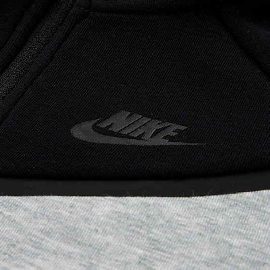NIKE SPORTSWEAR TODDLERS' TECH FLEECE FULL ZIP BLACK & GREY HOODIE & JOGGER SET (SIZE 2T-4T)