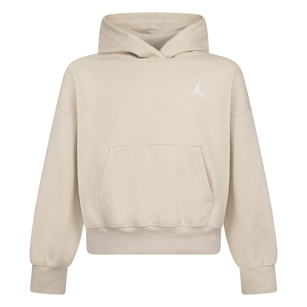 JORDAN YOUTH GIRLS LEGEND BROOKLYN ESSENTIALS PULLOVER HOODIE SET (LIGHT BROWN SIZE S-XL)