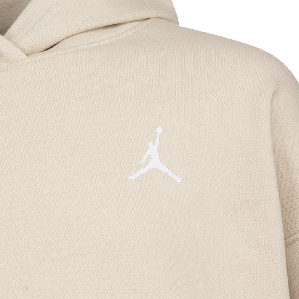 JORDAN YOUTH GIRLS LEGEND BROOKLYN ESSENTIALS PULLOVER HOODIE SET (LIGHT BROWN SIZE S-XL)