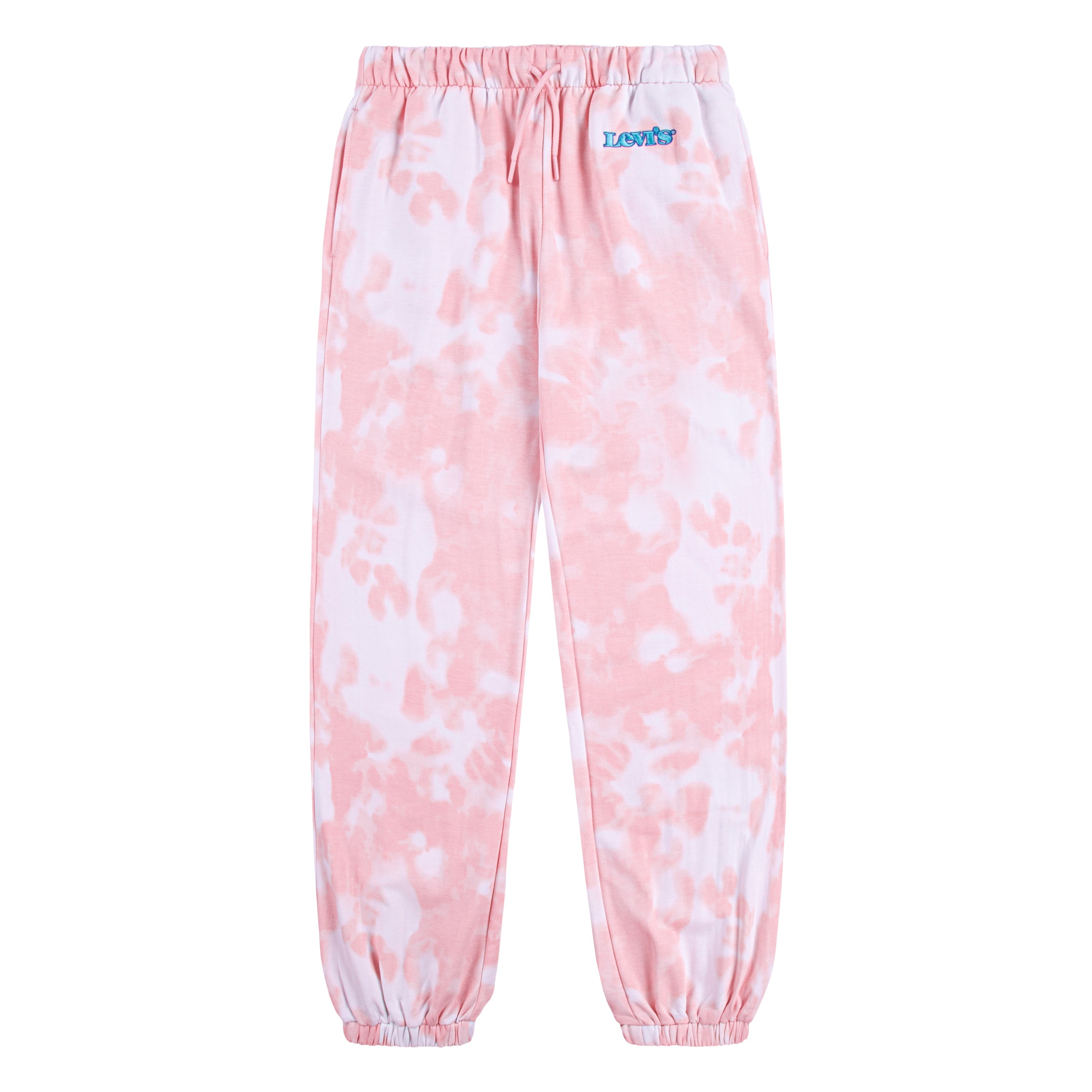 LEVI'S LITTLE GIRLS' 2 PIECE CREWNECK & JOGGER SET (PINK SIZE 4-6X)