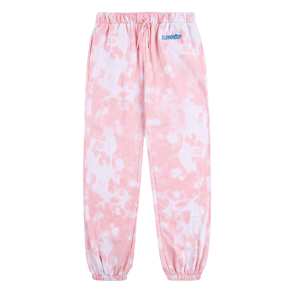 LEVI'S LITTLE GIRLS' 2 PIECE CREWNECK & JOGGER SET (PINK SIZE 4-6X)