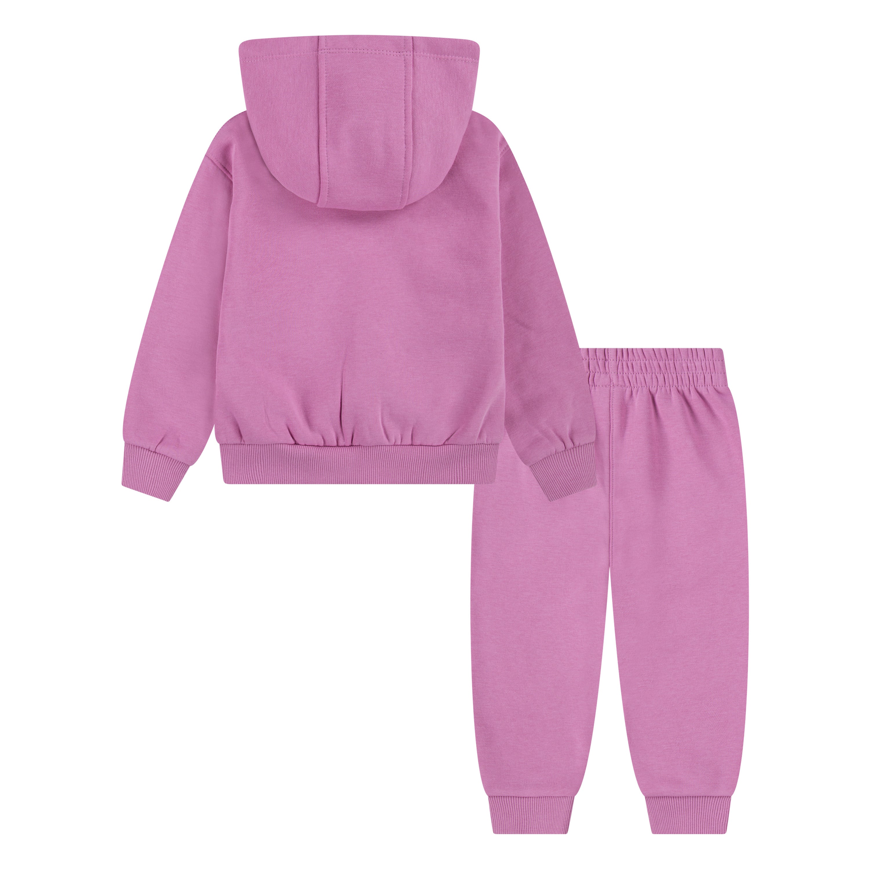 NIKE TODDLER GIRLS' FULL-ZIP HOODIE CLUB SET (PINK SIZE 2T-4T)